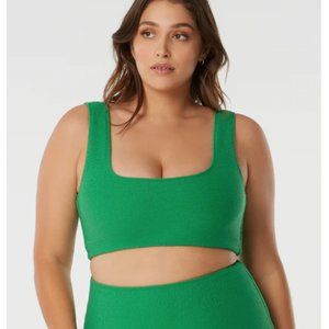 NWT Saint Somebody MYSTERY OF LOVE / BIKINI TOP / GREEN TEXTURE